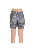 BERMUDA LIVE ACTIVE FLEXAR ESTAMPADA FEMININA - Chumbo/verde BERMUDA LIVE ACTIVE FLEXAR ESTAMPADA FEMININA - Chumbo/verde