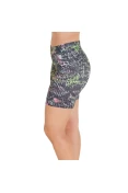 BERMUDA LIVE ACTIVE FLEXAR ESTAMPADA FEMININA - Chumbo/verde BERMUDA LIVE ACTIVE FLEXAR ESTAMPADA FEMININA - Chumbo/verde