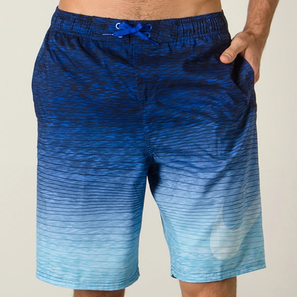 BERMUDA NIKE 9 INCH SWIM VOLLEY MASCULINA - Marinho/azul celeste