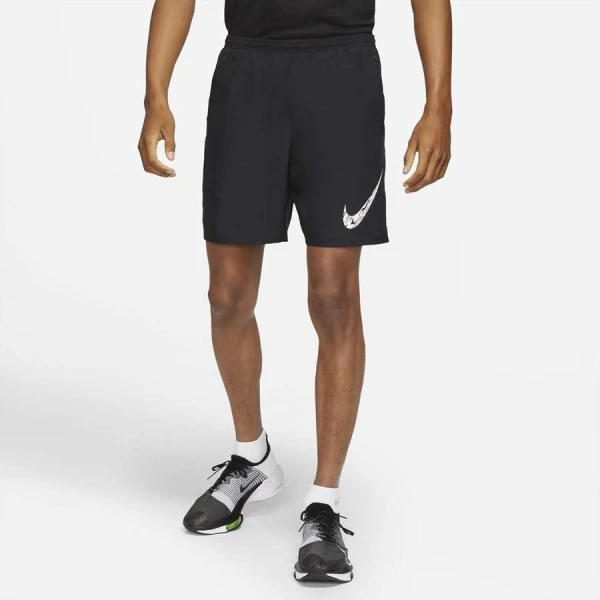 BERMUDA NIKE RUN WILD RUN MASCULINA - Preto/branco