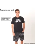 BERMUDA NIKE SPORTSWEAR CLUB CAMUFLADA MASCULINA - Grafite/preto BERMUDA NIKE SPORTSWEAR CLUB CAMUFLADA MASCULINA - Grafite/preto