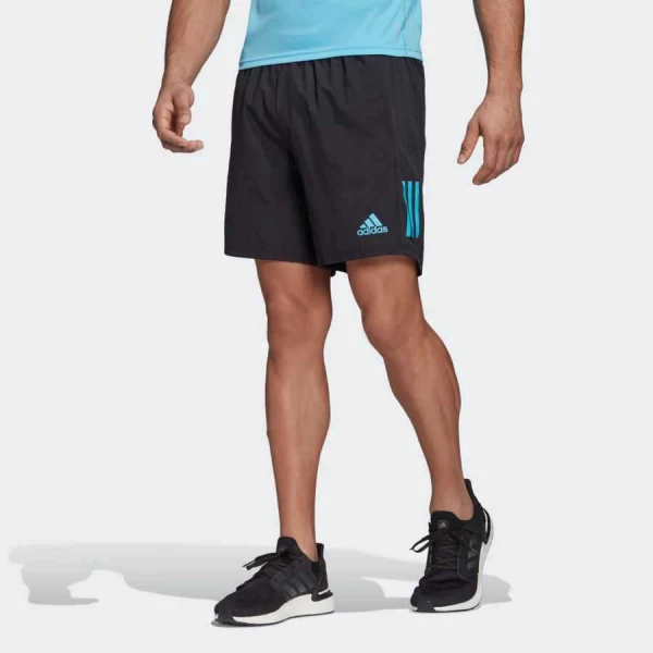 BERMUDA OWN THE RUN ADIDAS MASCULINA - Preto/azul