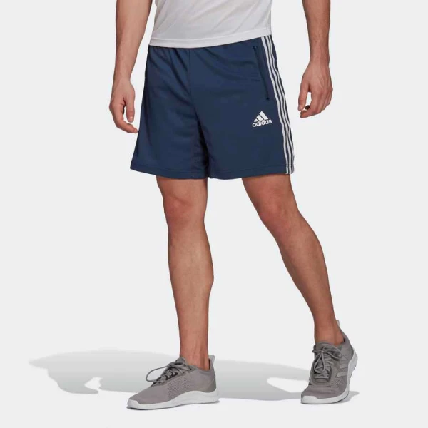 BERMUDA PRIMEBLUE DESIGNED TO MOVE SPORT 3-STRIPES ADIDAS MASCULINA - Marinho/branco