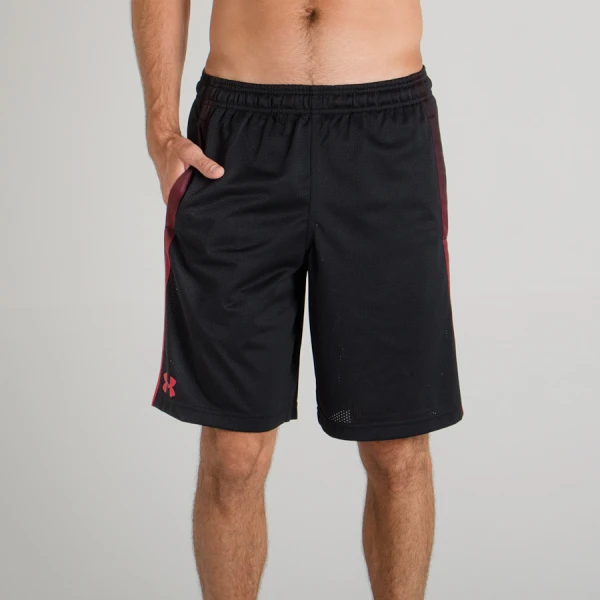 BERMUDA UNDER ARMOUR TECH MESH MASCULINA - Preto/vermelho