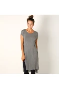 BLUSA ALONGADA COLCCI FEMININA - Cinza BLUSA ALONGADA COLCCI FEMININA - Cinza