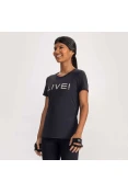 BLUSA BASIC LIVE HOLOGRAPHIC FEMININA - Preto BLUSA BASIC LIVE HOLOGRAPHIC FEMININA - Preto