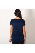 BLUSA COLCCI GOLA CANOA FEMININA - Marinho BLUSA COLCCI GOLA CANOA FEMININA - Marinho
