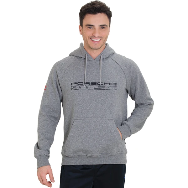 BLUSÃO ADIDAS 911 G CAPUZ MASCULINO - Cinza/preto