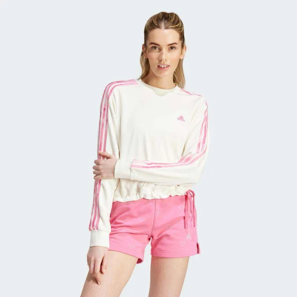 BLUSÂO ADIDAS ALL OVER PRINT FEMININO - Bege/rosa