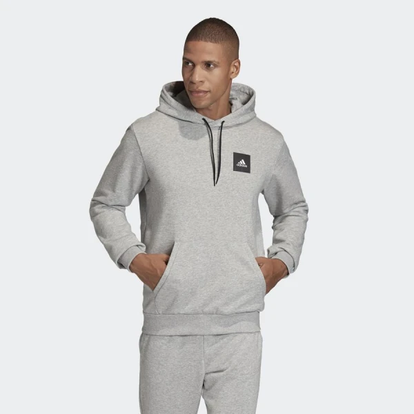BLUSÃO ADIDAS CAPUZ ESTAMPADO MUST HAVES MASCULINO - Cinza