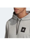 BLUSÃO ADIDAS CAPUZ ESTAMPADO MUST HAVES MASCULINO - Cinza BLUSÃO ADIDAS CAPUZ ESTAMPADO MUST HAVES MASCULINO - Cinza
