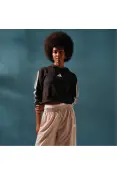 BLUSÃO ADIDAS CROPPED COM CAPUZ 3S FEMININO - Preto BLUSÃO ADIDAS CROPPED COM CAPUZ 3S FEMININO - Preto