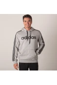 BLUSÃO ADIDAS ESSENTIALS 3 STRIPES MASCULINO - Cinza/preto BLUSÃO ADIDAS ESSENTIALS 3 STRIPES MASCULINO - Cinza/preto