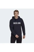 BLUSÃO ADIDAS ESSENTIALS LINEAR COM CAPUZ MASCULINO - Marinho/branco BLUSÃO ADIDAS ESSENTIALS LINEAR COM CAPUZ MASCULINO - Marinho/branco
