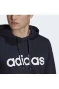 BLUSÃO ADIDAS ESSENTIALS LINEAR COM CAPUZ MASCULINO - Marinho/branco BLUSÃO ADIDAS ESSENTIALS LINEAR COM CAPUZ MASCULINO - Marinho/branco