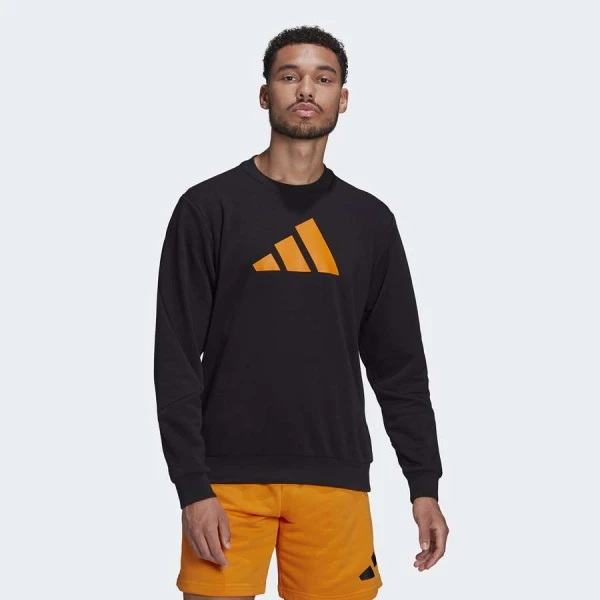BLUSÃO ADIDAS FUTURE ICON MASCULINO - Preto/laranja