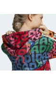 BLUSÃO ADIDAS MOLETOM FARM FEMININO - Azul/laranja BLUSÃO ADIDAS MOLETOM FARM FEMININO - Azul/laranja