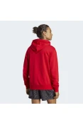 BLUSÃO ADIDAS MOLETOM LOGO C/CAPUZ MASCULINO - Vermelho/branco BLUSÃO ADIDAS MOLETOM LOGO C/CAPUZ MASCULINO - Vermelho/branco