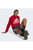 BLUSÃO ADIDAS MOLETOM LOGO C/CAPUZ MASCULINO - Vermelho/branco BLUSÃO ADIDAS MOLETOM LOGO C/CAPUZ MASCULINO - Vermelho/branco