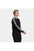 BLUSAO ADIDAS MOLETON ESSENTIASK 3-STRIPES MASCULINO - Preto/branco BLUSAO ADIDAS MOLETON ESSENTIASK 3-STRIPES MASCULINO - Preto/branco