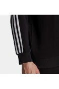 BLUSAO ADIDAS MOLETON ESSENTIASK 3-STRIPES MASCULINO - Preto/branco BLUSAO ADIDAS MOLETON ESSENTIASK 3-STRIPES MASCULINO - Preto/branco