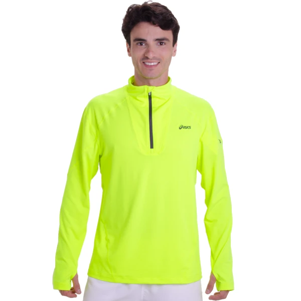 BLUSÃO ASICS THERM LT 1/2 ZIP MASCULINO - Verde