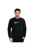BLUSÃO CLUB FLEECE SWOOSH PLUS CREW 727743 - Preto/azul