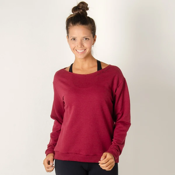 BLUSÃO COLCCI MOLETOM FEMININO - Bordo