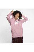 BLUSÃO FLEECE NIKE ESSENTIAL HOODIE FEMININO - Rosa BLUSÃO FLEECE NIKE ESSENTIAL HOODIE FEMININO - Rosa