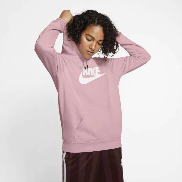 BLUSÃO FLEECE NIKE ESSENTIAL HOODIE FEMININO - Rosa