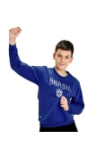 BLUSÃO NIKE BRASIL INFANTIL - Azul BLUSÃO NIKE BRASIL INFANTIL - Azul