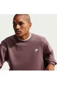 BLUSÃO NIKE CLUB BB CREW MASCULINO - Marrom
