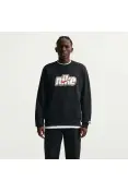 BLUSÃO NIKE CLUB CREW FUTEBOL MASCULINO - Preto/branco