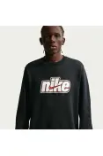 BLUSÃO NIKE CLUB CREW FUTEBOL MASCULINO - Preto/branco