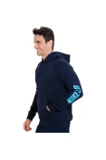 BLUSÃO NIKE SB ICON YARN DYE PULLOVER MASCULINO - Marinho/azul celeste
