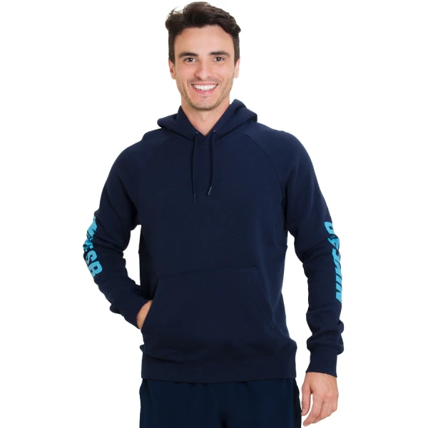 BLUSÃO NIKE SB ICON YARN DYE PULLOVER MASCULINO - Marinho/azul celeste