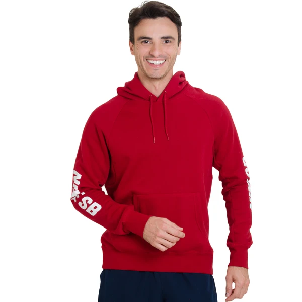 BLUSÃO NIKE SB ICON YARN DYE PULLOVER MASCULINO - Vermelho/branco
