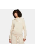 BLUSÃO NIKE SPORTSWEAR CLUB FLEECE FEMININO - Bege