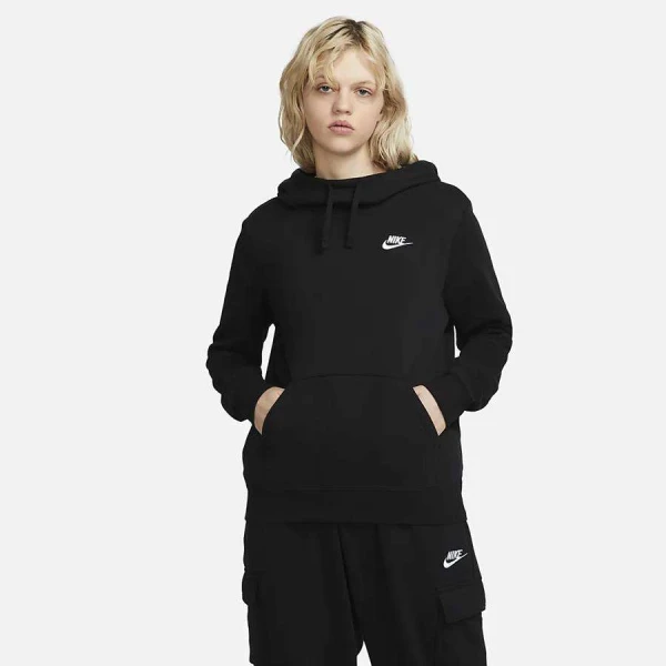 BLUSÃO NIKE SPORTSWEAR CLUB FLEECE FEMININO - Preto