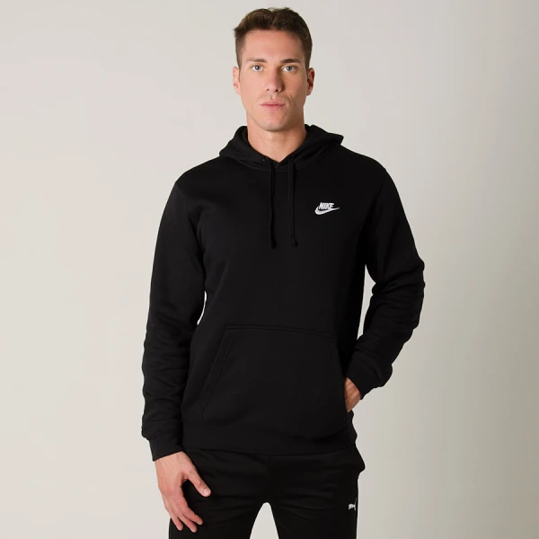 BLUSÃO NIKE SPORTSWEAR HOODIE CLUB MASCULINO - Preto
