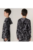 BLUSÃO NIKE SPORTSWEAR PRINTED INFANTIL - Cinza/preto BLUSÃO NIKE SPORTSWEAR PRINTED INFANTIL - Cinza/preto
