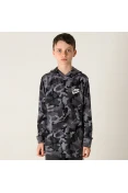 BLUSÃO NIKE SPORTSWEAR PRINTED INFANTIL - Cinza/preto BLUSÃO NIKE SPORTSWEAR PRINTED INFANTIL - Cinza/preto