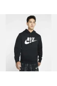 BLUSÃO NIKE SPOTSWEAR CLUB FLEECE MASCULINO - Preto/branco BLUSÃO NIKE SPOTSWEAR CLUB FLEECE MASCULINO - Preto/branco