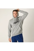 BLUSÃO PUMA ESS HOODY FL BIG LOGO MASCULINO - Cinza BLUSÃO PUMA ESS HOODY FL BIG LOGO MASCULINO - Cinza