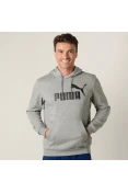 BLUSÃO PUMA ESS HOODY FL BIG LOGO MASCULINO - Cinza BLUSÃO PUMA ESS HOODY FL BIG LOGO MASCULINO - Cinza