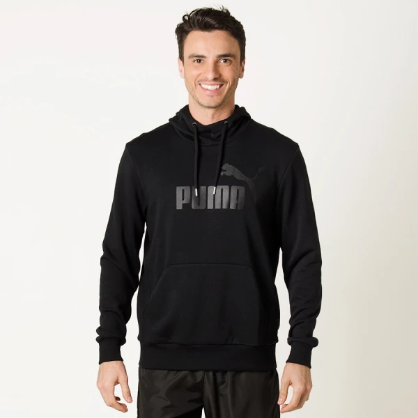 BLUSÃO PUMA ESS No.1 HOODY TR MASCULINO - Preto