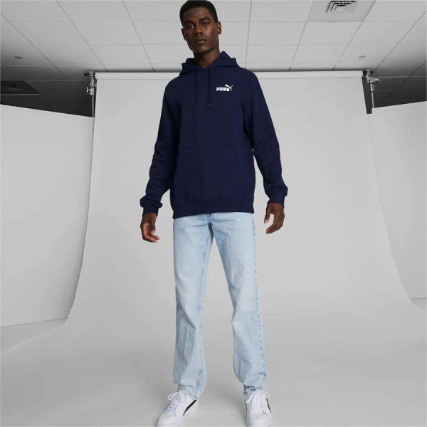 BLUSÃO PUMA ESS SMALL LOGO HOODIE FL MASCULINO - Marinho
