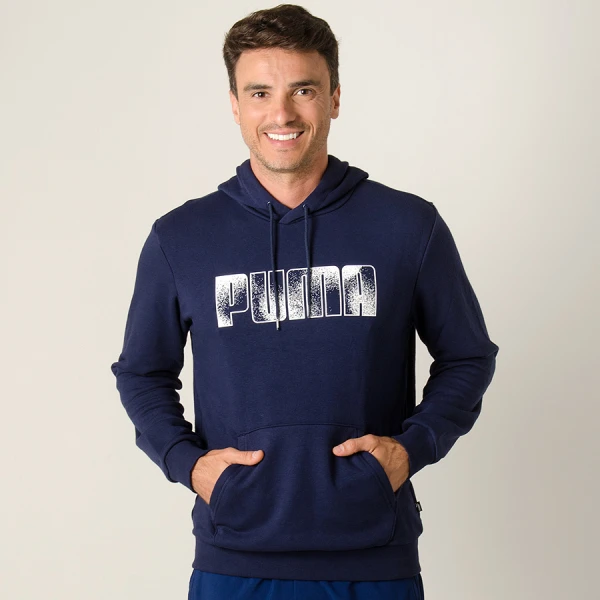 BLUSÃO PUMA KA HOODY TR MASCULINO - Marinho