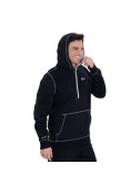 BLUSÃO UNDER ARMOUR STORM COTTON PULLOVER MASCULINO - Preto/branco BLUSÃO UNDER ARMOUR STORM COTTON PULLOVER MASCULINO - Preto/branco