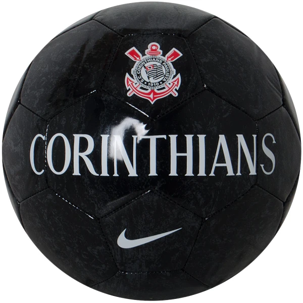 BOLA NIKE CORINTHIANS SUPPORTER CAMPO - Preto/branco